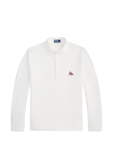 Polo Ralph Lauren playera tipo polo de malla bordada