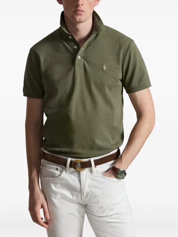 Polo Ralph Lauren スリムフィットポロシャツ Polo Ralph Lauren スリムフィット ポロシャツ | グリーン | FARFETCH JP
