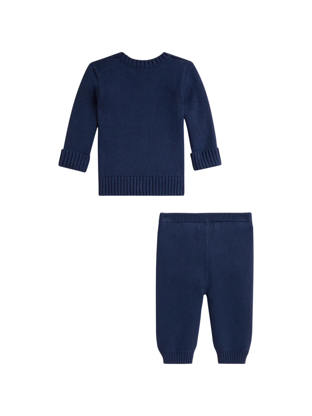 POLO RALPH LAUREN KIDS Trui en broek set met intarsia Blauw