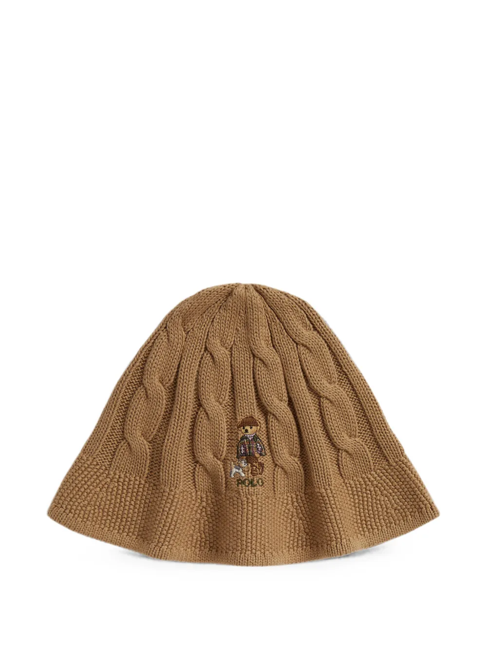 POLO RALPH LAUREN KIDS Berretto Polo Bear - Marrone