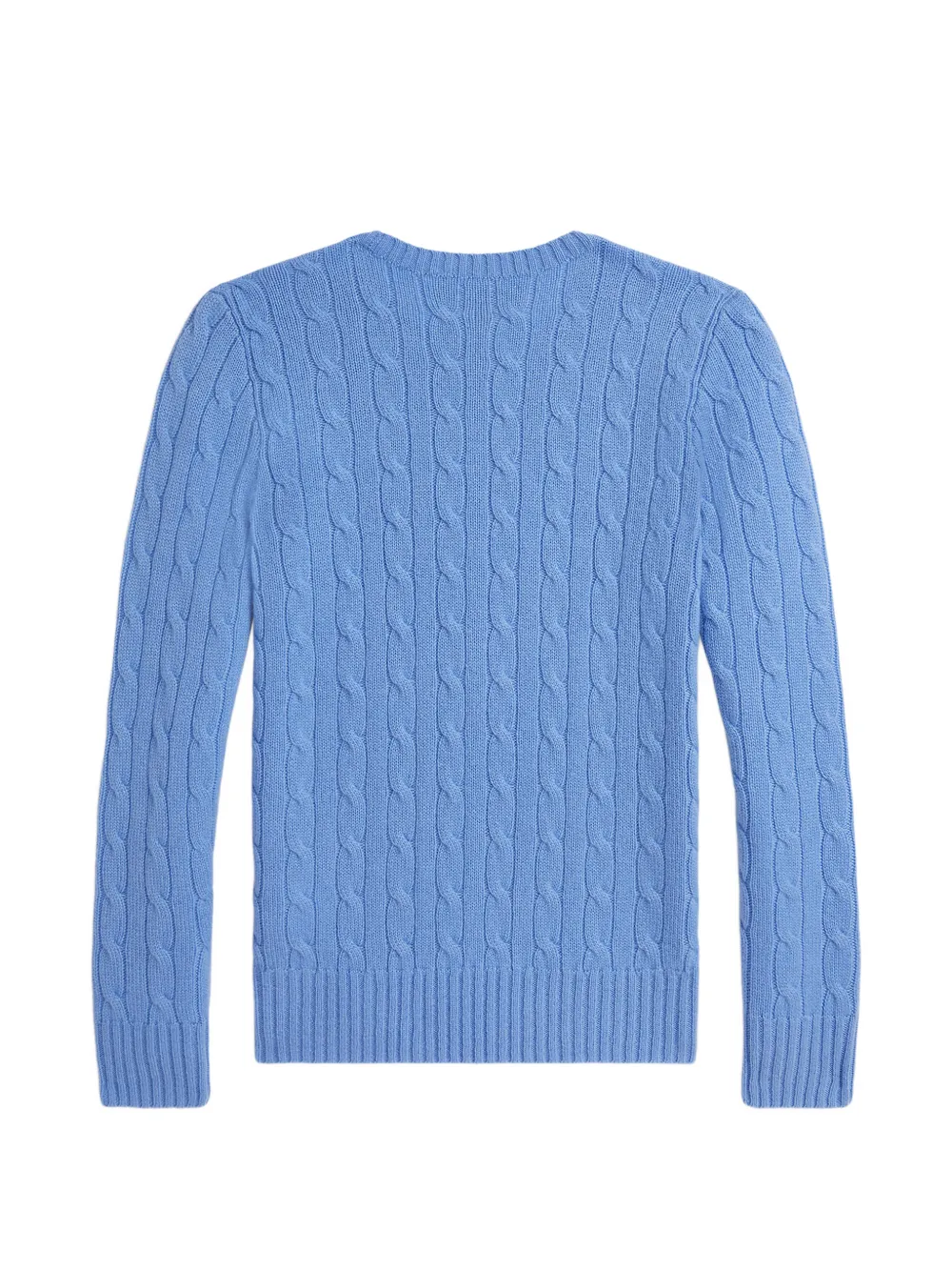 POLO RALPH LAUREN KIDS Kabelgebreide trui met ronde hals Blauw