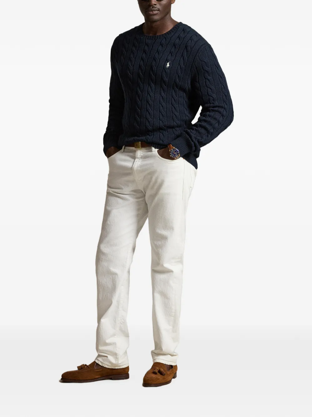 Polo Ralph Lauren Kabelgebreide trui Blauw