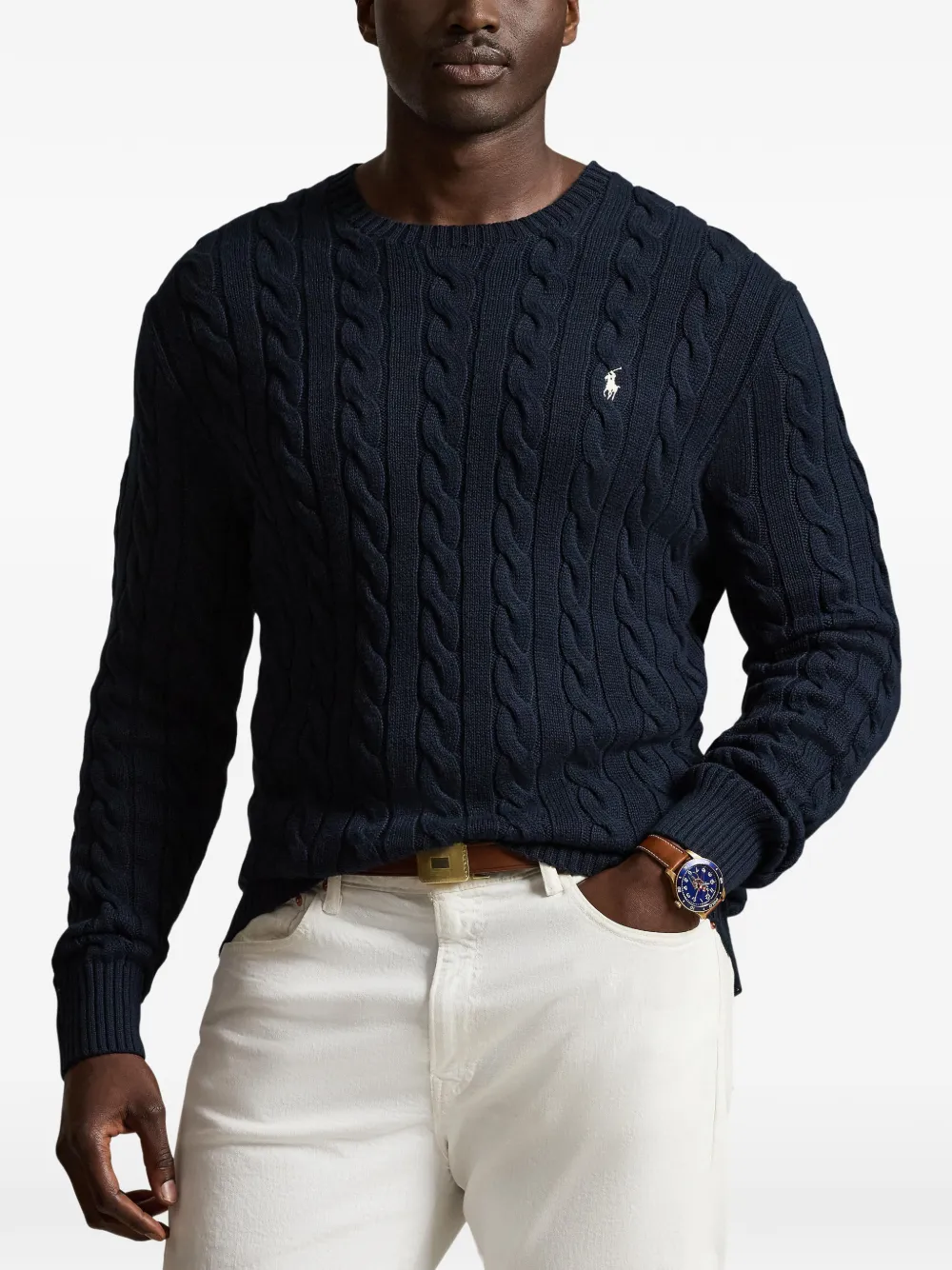 Polo Ralph Lauren Kabelgebreide trui Blauw