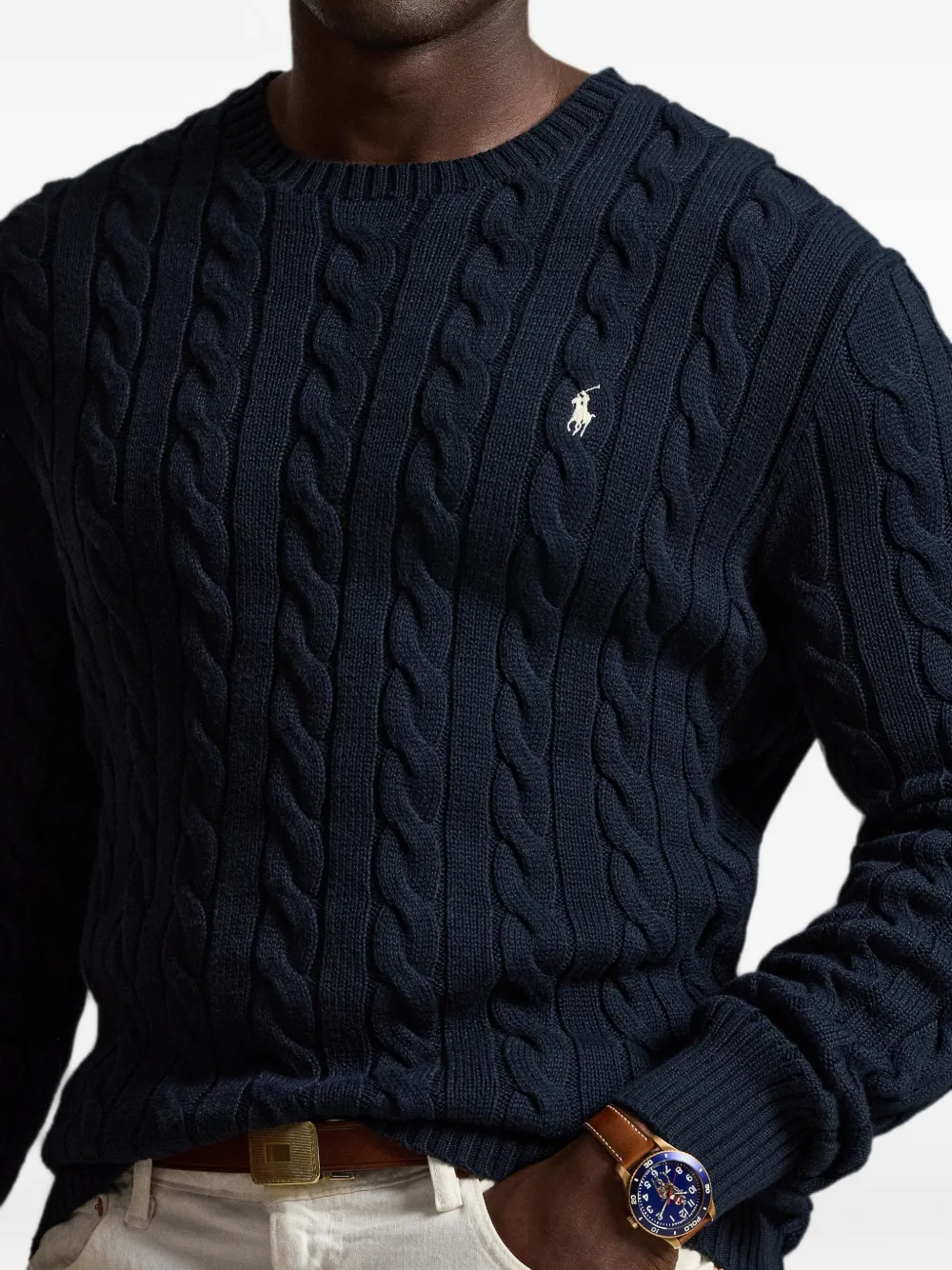 Polo Ralph Lauren Kabelgebreide trui Blauw