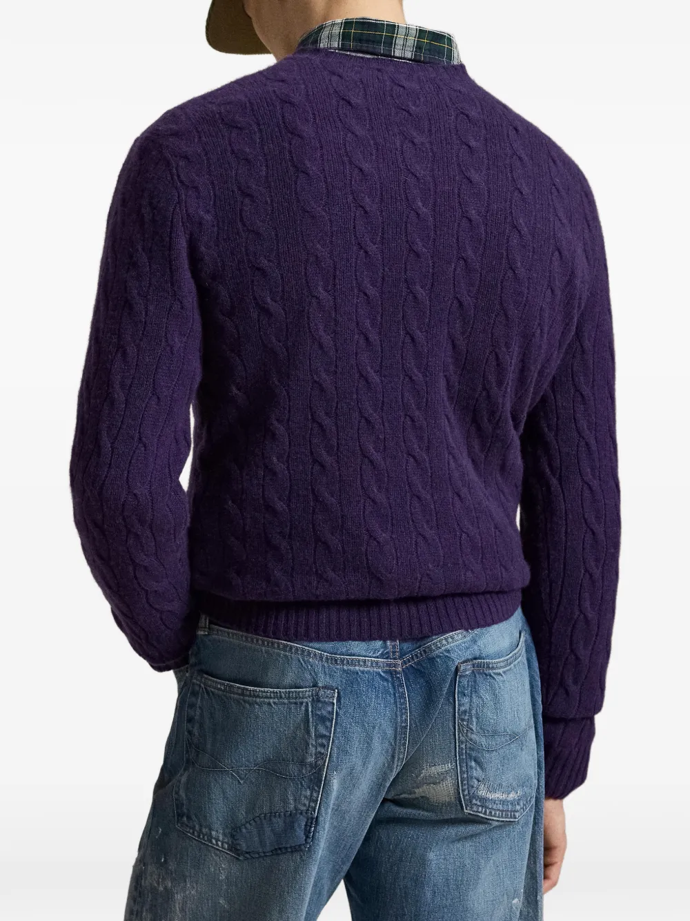 Polo Ralph Lauren Kabelgebreide trui Paars