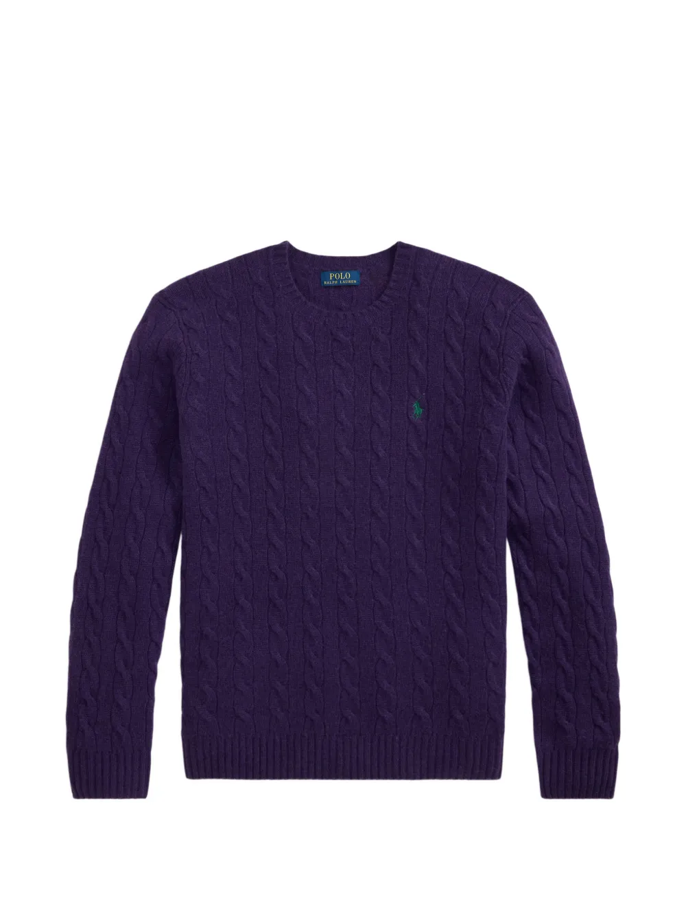 Polo Ralph Lauren Pullover mit Zopfmuster - Violett