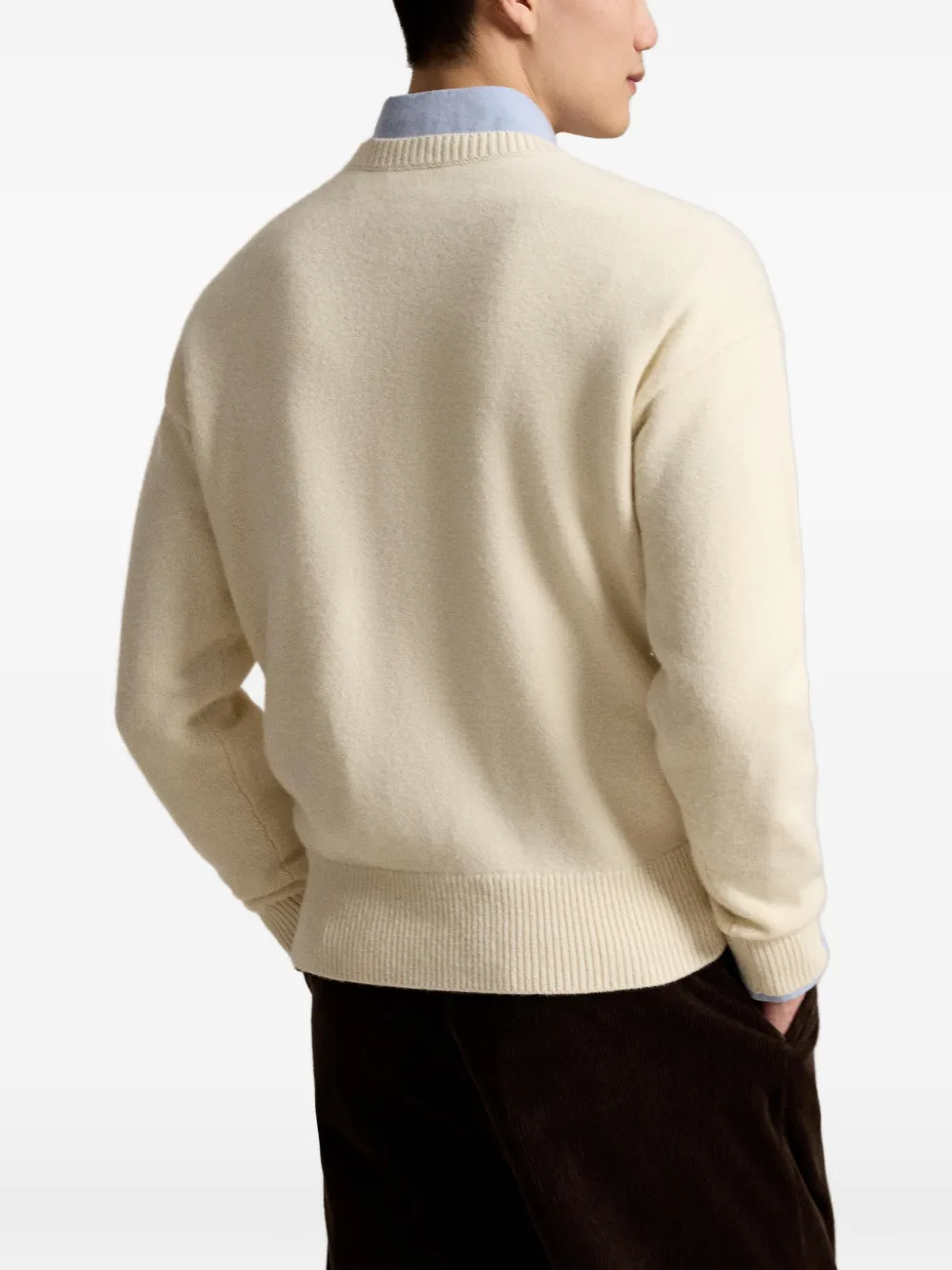Polo Ralph Lauren Ruimvallende trui van wol-katoen Beige