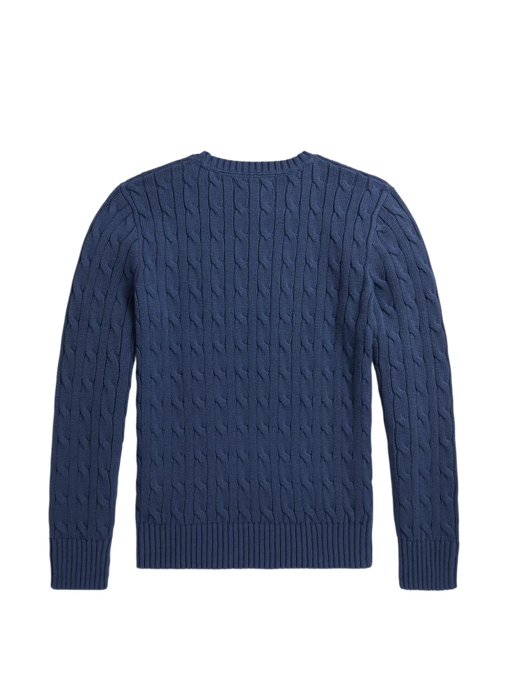 POLO RALPH LAUREN KIDS Kabelgebreide trui met borduurwerk Blauw