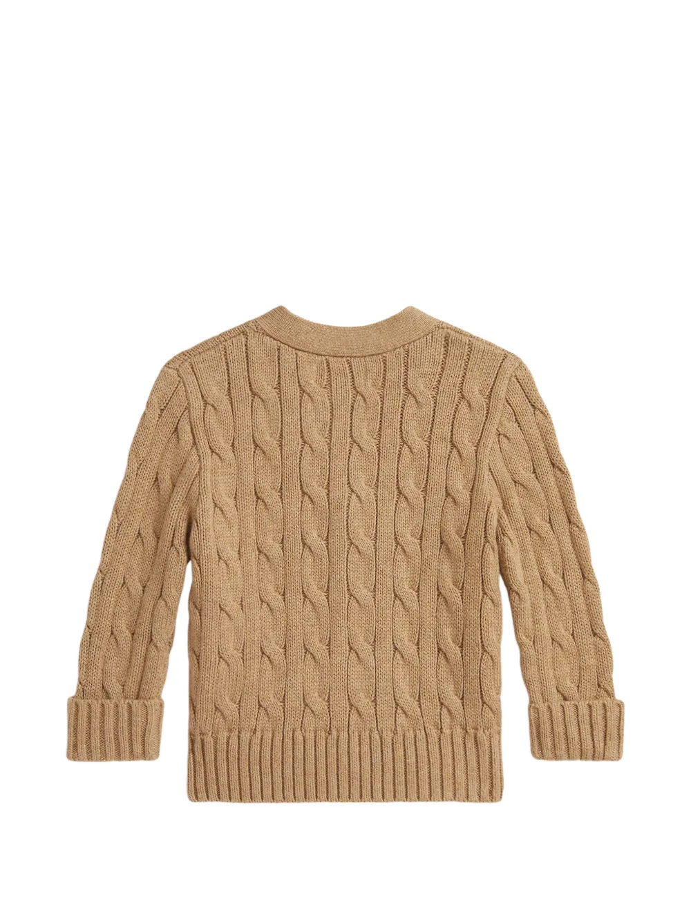 POLO RALPH LAUREN KIDS Kabelgebreid vest Bruin