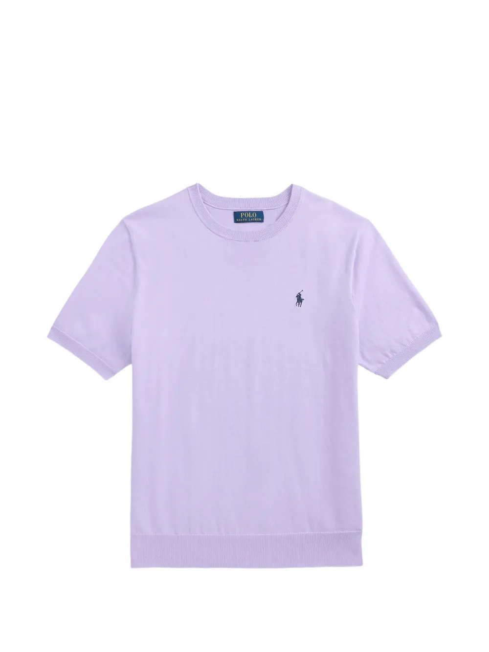 Polo Ralph Lauren Pony-embroidered fine-knit sweater - Violett