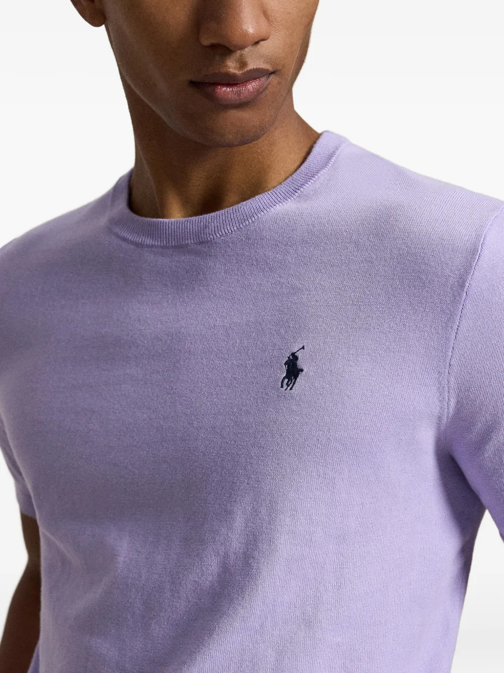Polo Ralph Lauren Fijngebreide trui met Pony-borduurwerk Paars