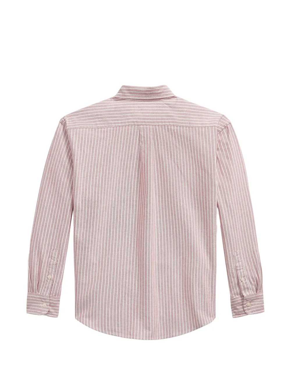 POLO RALPH LAUREN KIDS Gestreept shirt met borduurwerk Roze