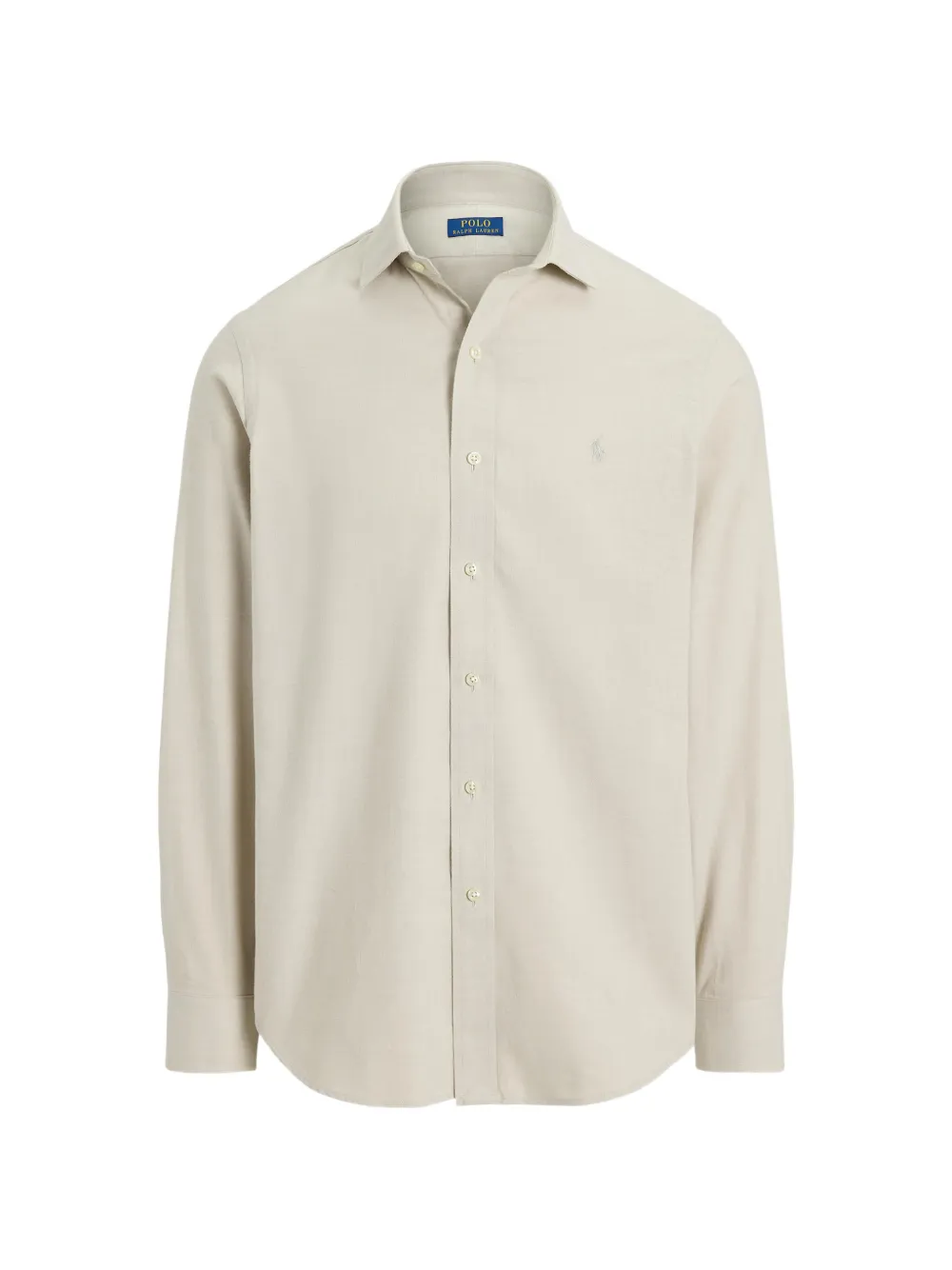 Polo Ralph Lauren logo-embroidered button-down shirt - Nude