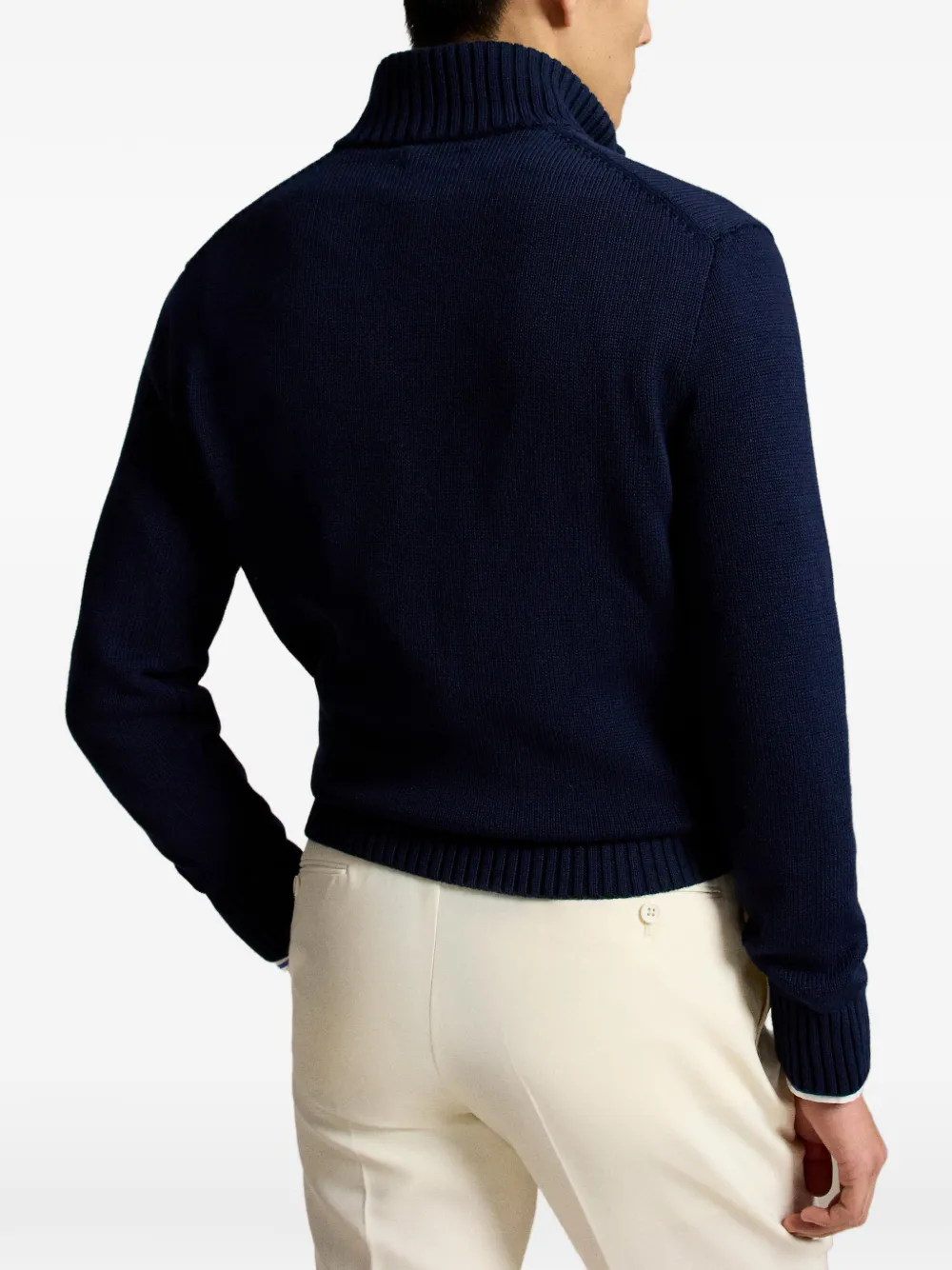 Polo Ralph Lauren Trui met patroon en rits Blauw