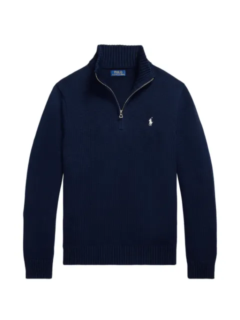 Polo Ralph Lauren quarter-zip Pony-motif sweater