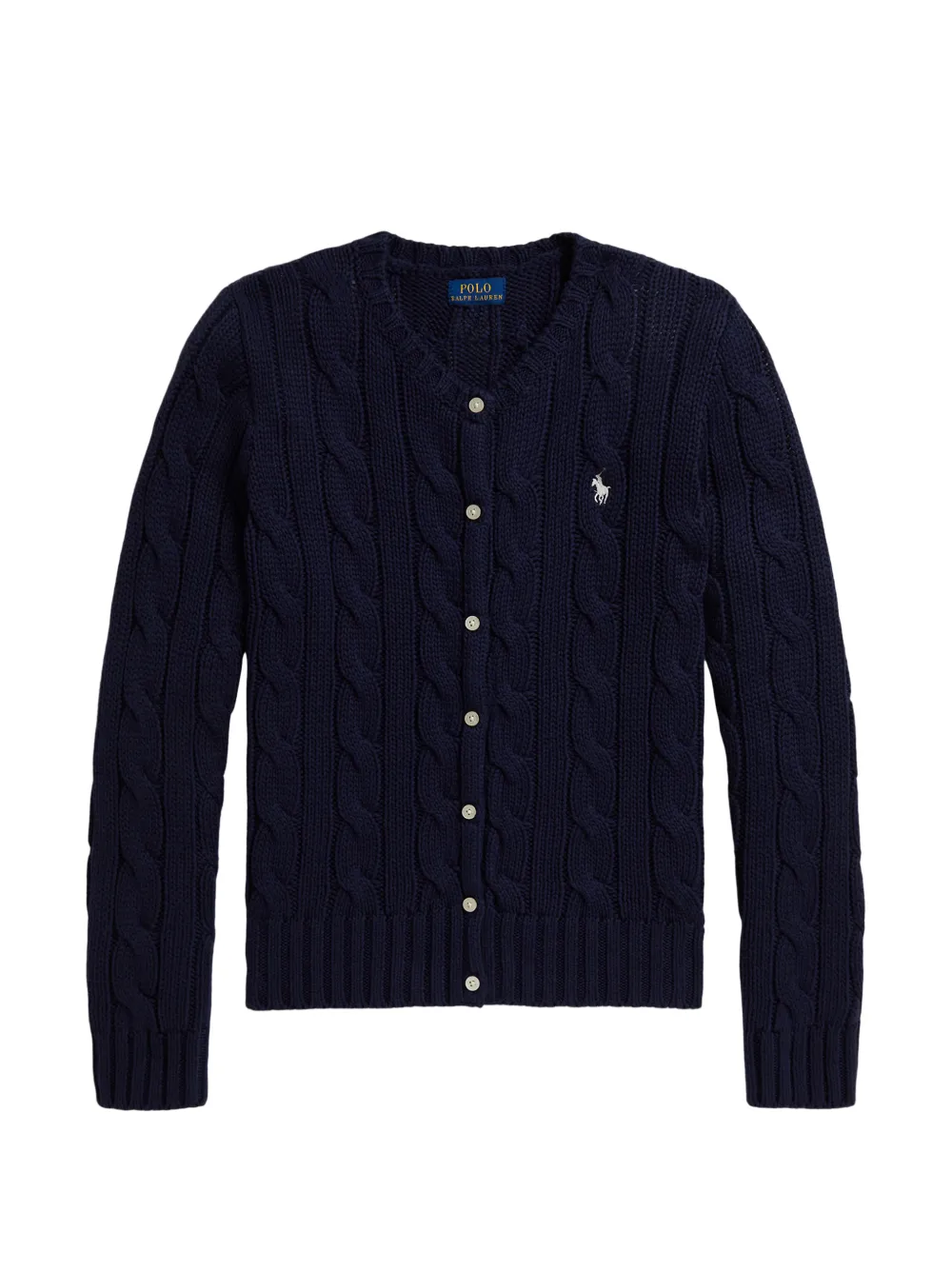 POLO RALPH LAUREN KIDS cable-knit cardigan - Blue
