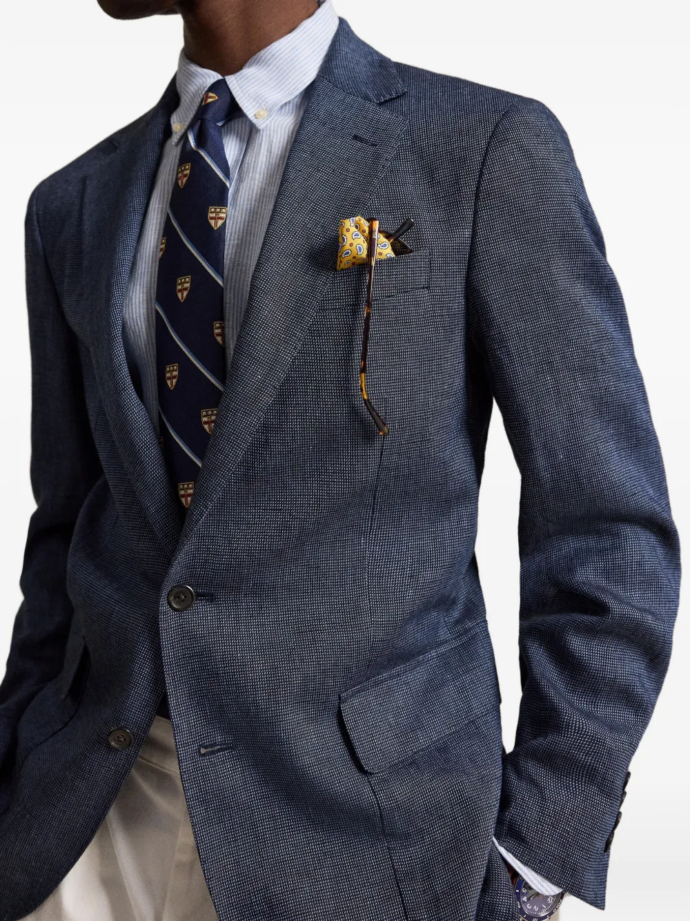Polo Ralph Lauren Blazer met enkele rij knopen Blauw