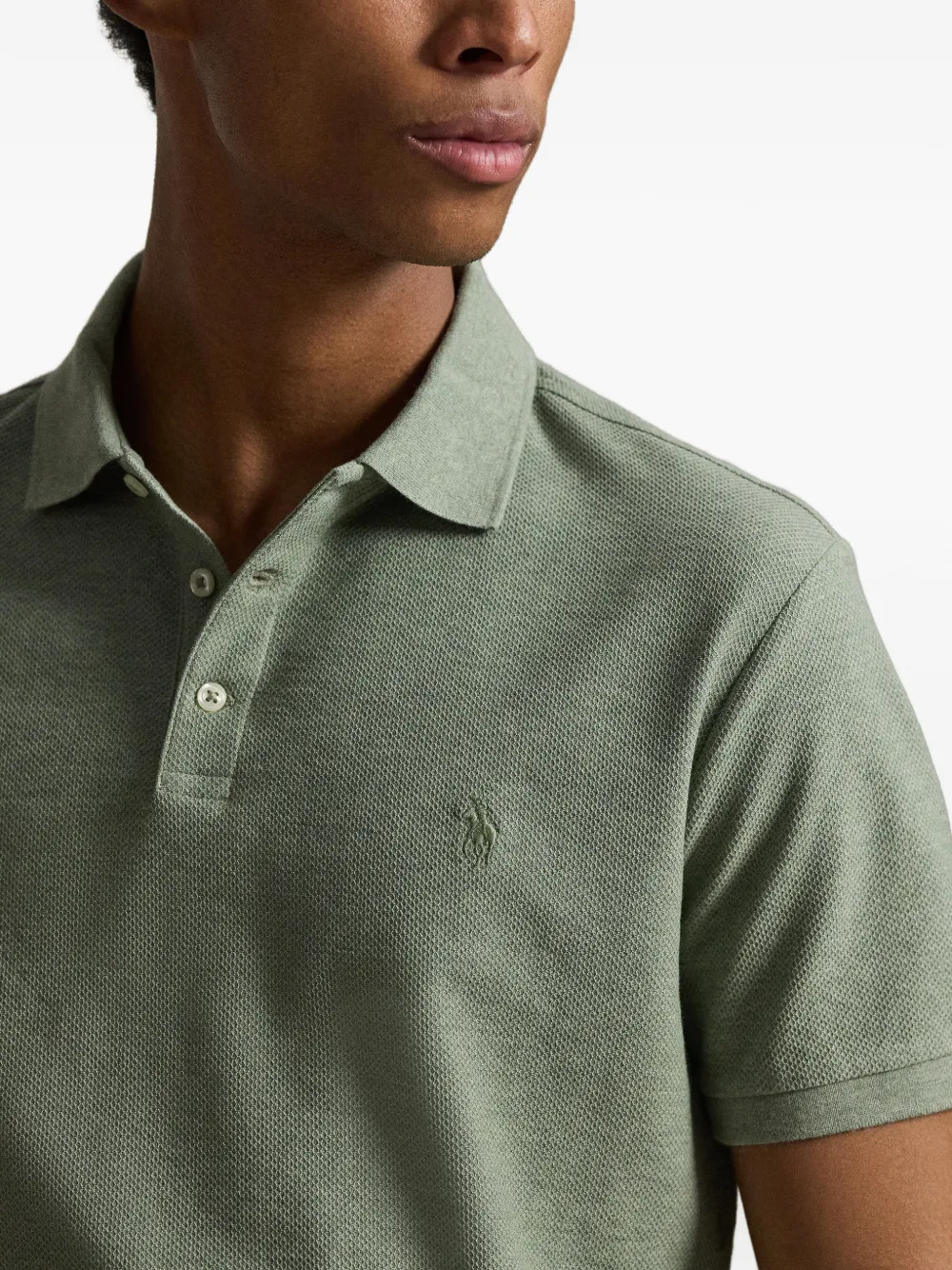 Polo Ralph Lauren Slim-fit poloshirt met mesh Groen