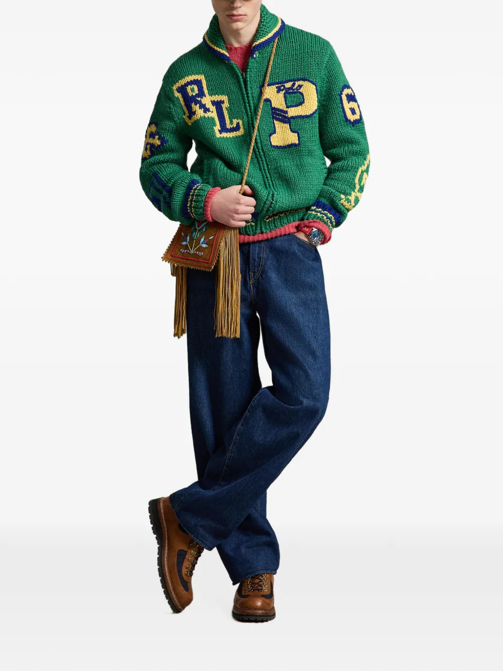 Polo Ralph Lauren Wollen trui met rits Groen