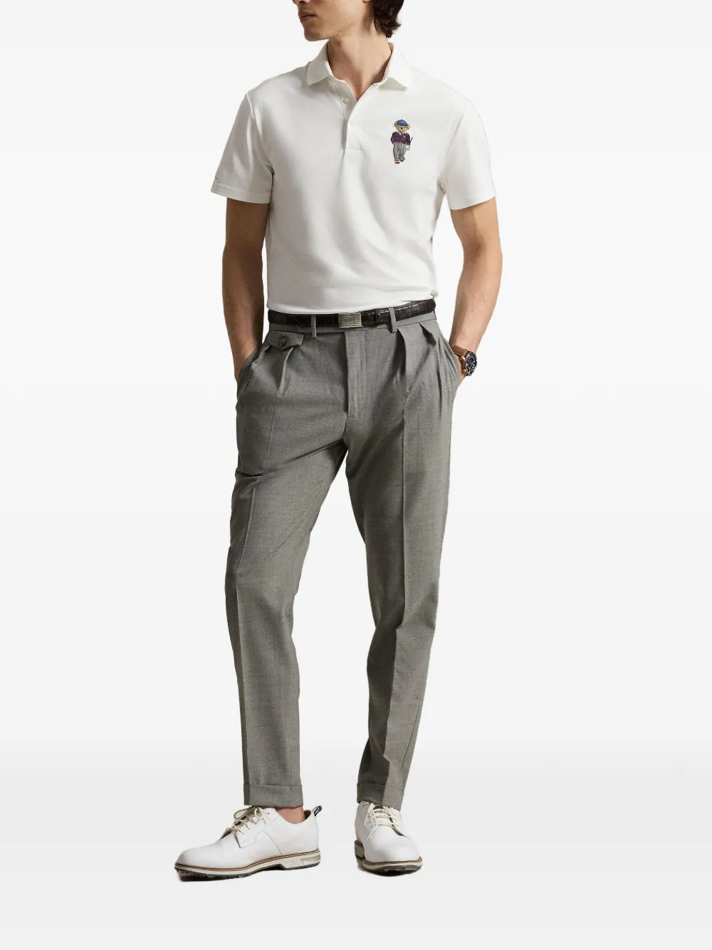 RLX Ralph Lauren Polo Bear poloshirt met korte mouwen Wit