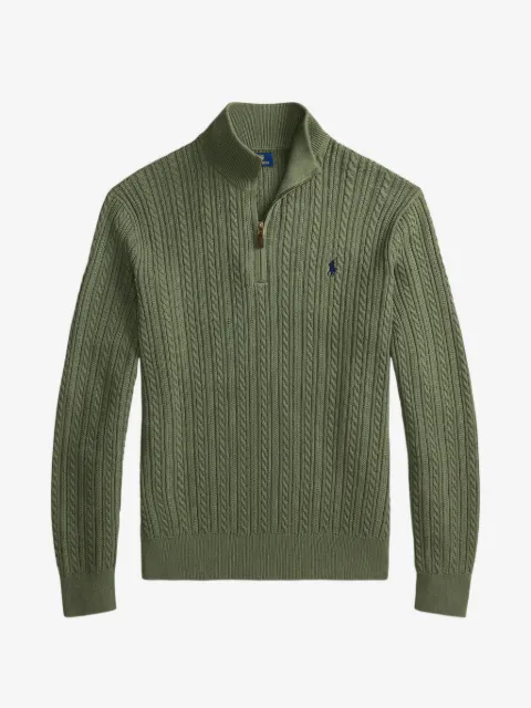 Polo Ralph Lauren cable-knit quarter-zip sweater