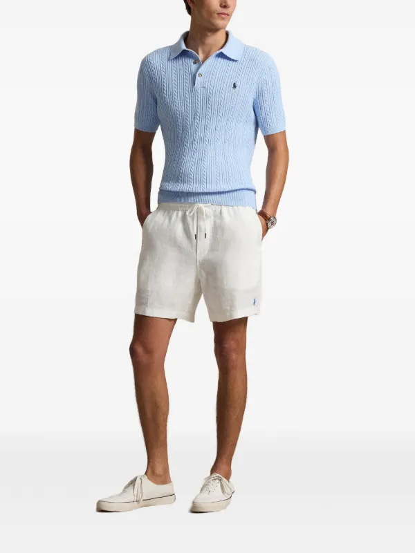 Polo Ralph Lauren ケーブルニット ポロシャツ | ブルー | FARFETCH JP
