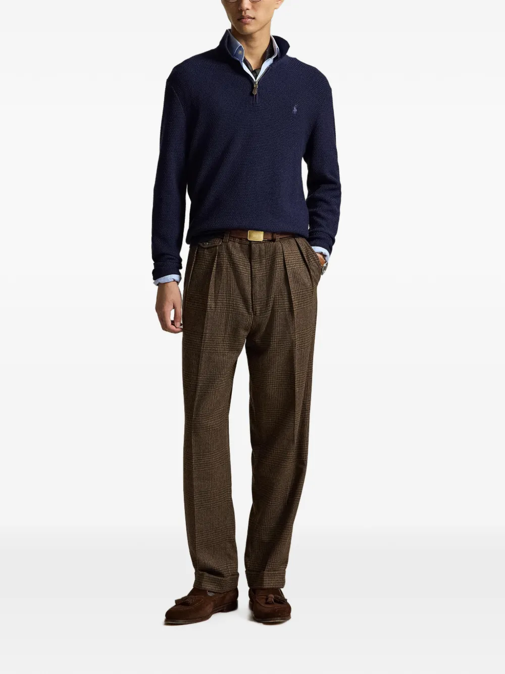 Polo Ralph Lauren Wollen trui met polokraag Blauw