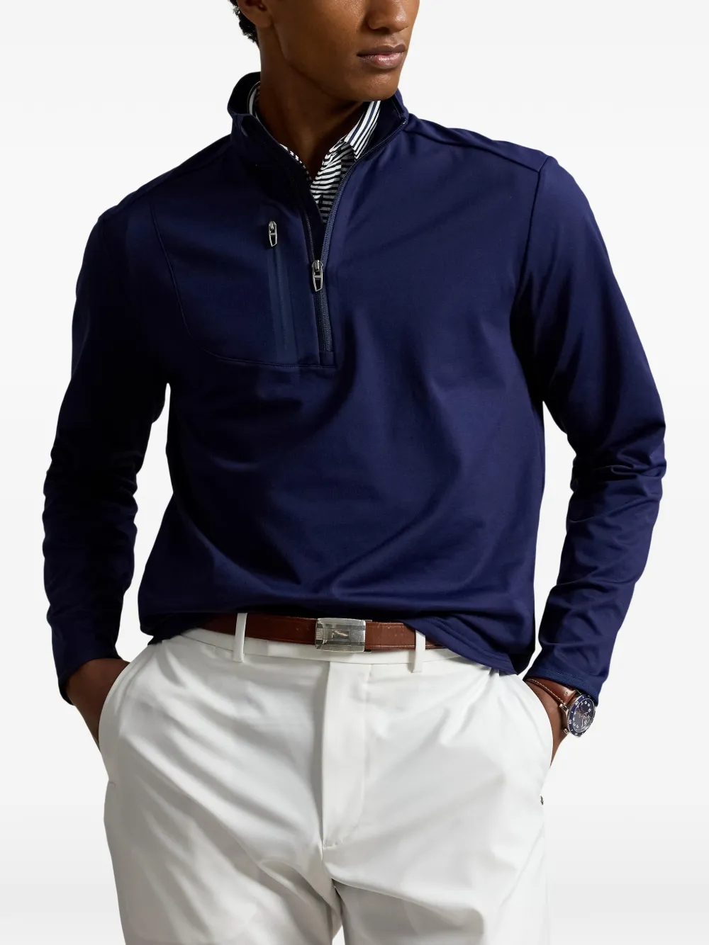 RLX Ralph Lauren Sweater met korte rits Blauw