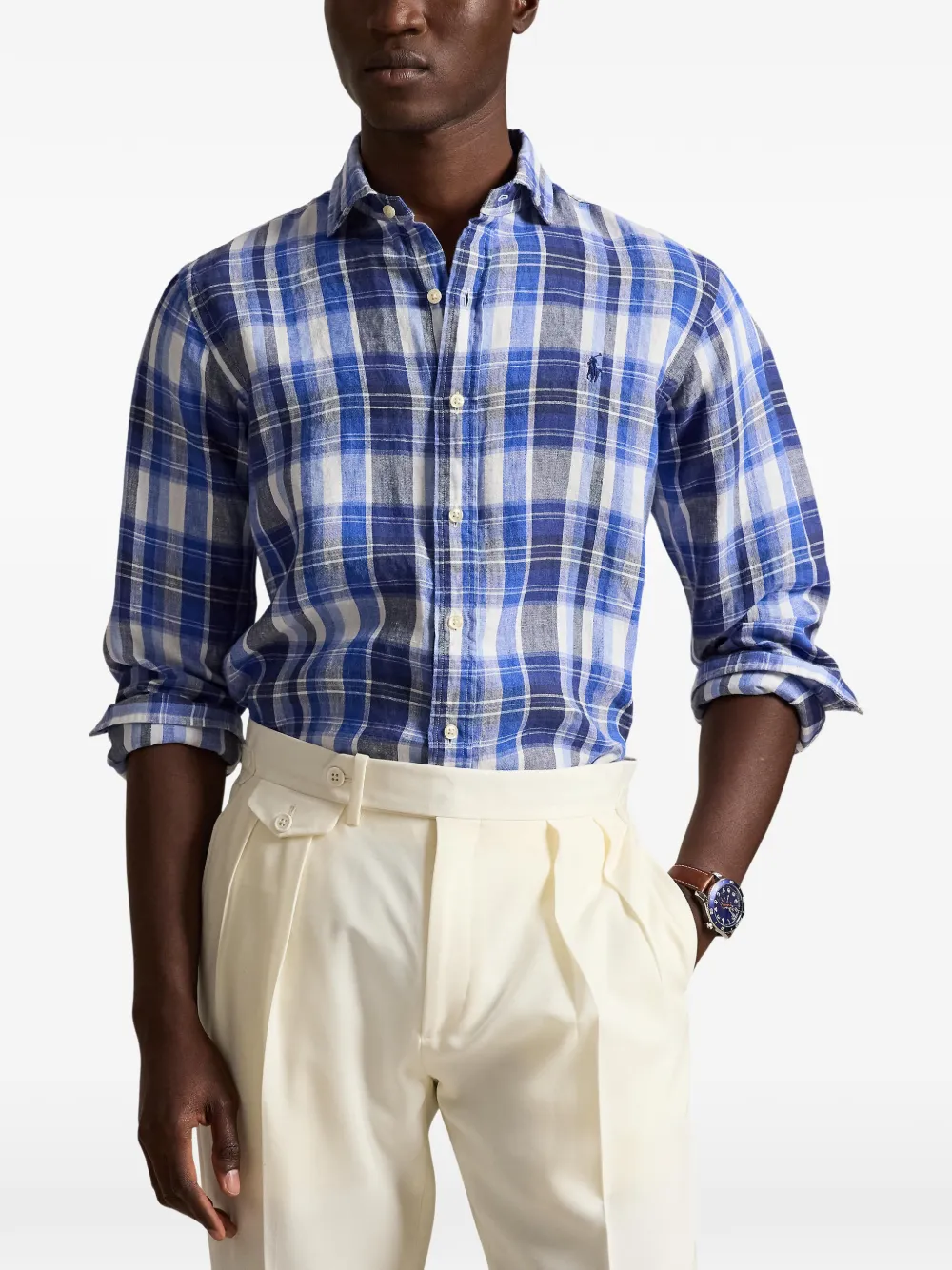 Polo Ralph Lauren Geruit overhemd Blauw