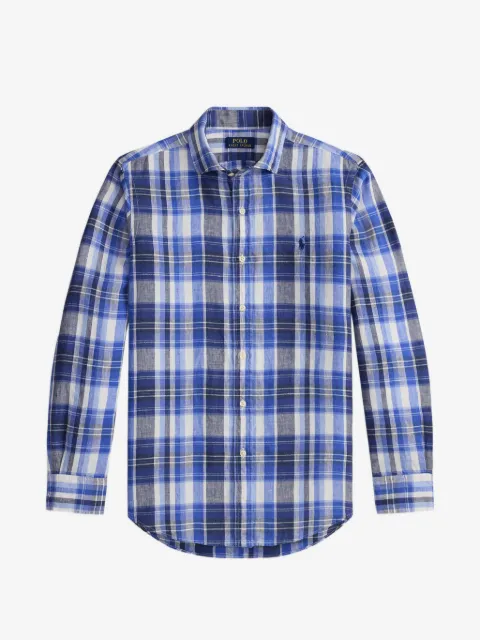 Polo Ralph Lauren chemise en lin à carreaux