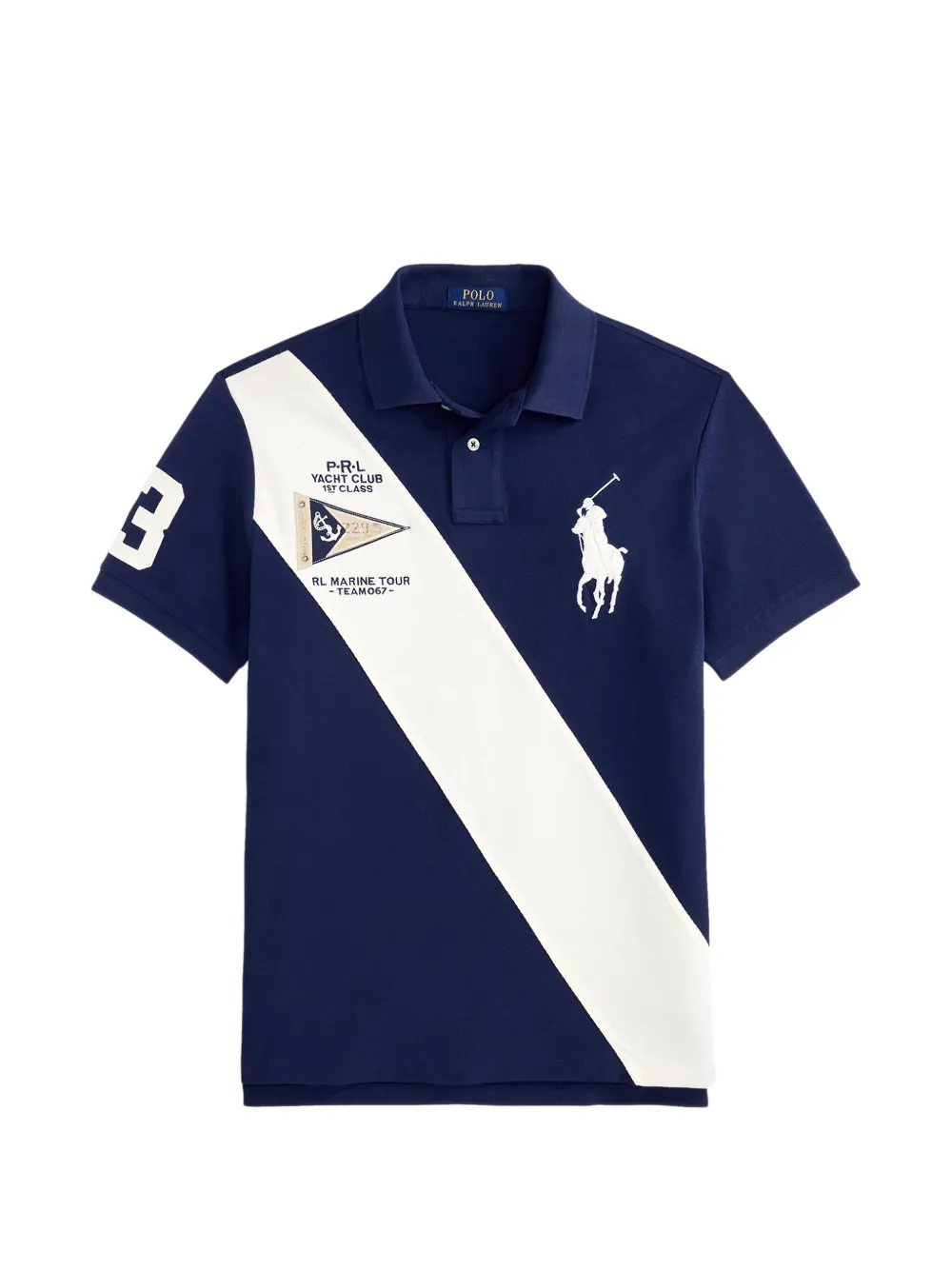 Polo Ralph Lauren sash-stripe polo shirt - Blau