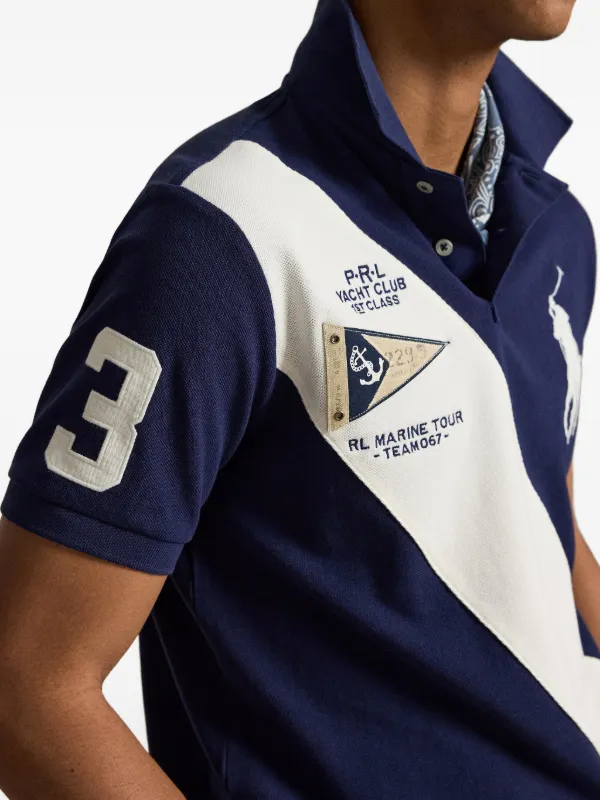 Polo Ralph Lauren sash-stripe Polo Shirt | Blue | FARFETCH AO