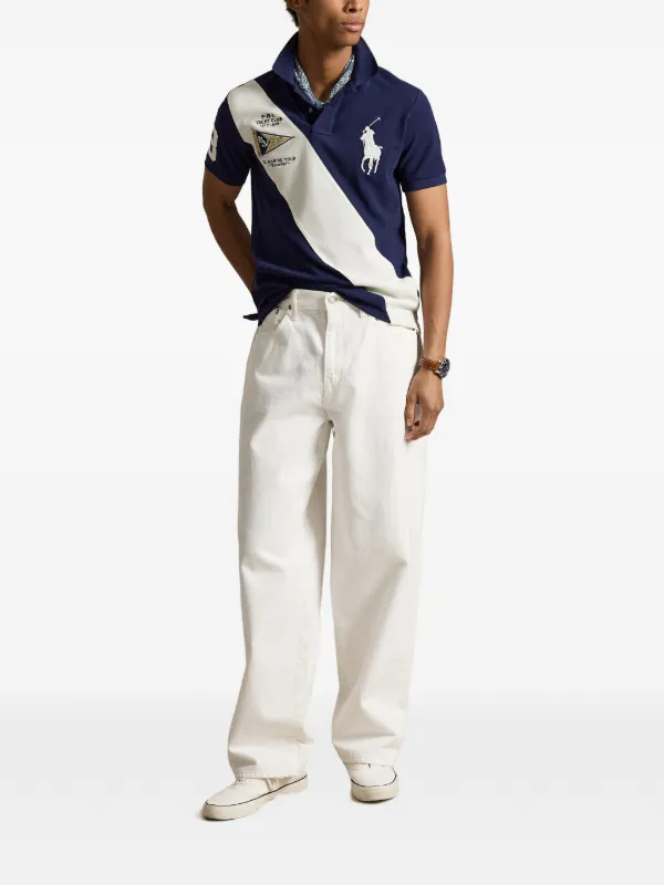Polo Ralph Lauren sash-stripe Polo Shirt | Blue | FARFETCH AO