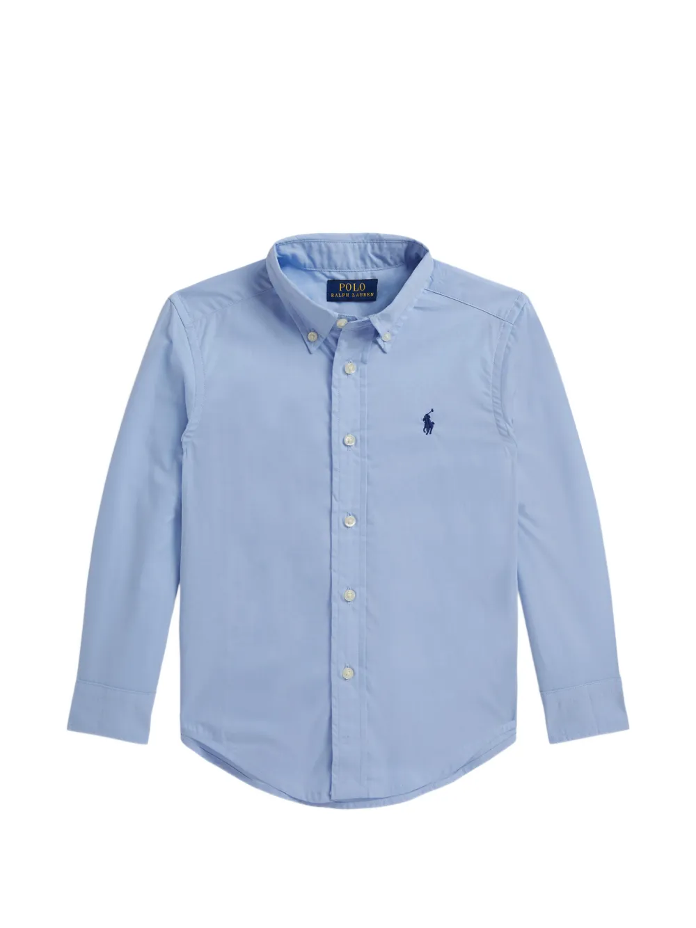 POLO RALPH LAUREN KIDS Camicia con logo sul petto - Blu