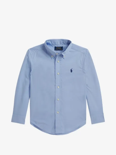 POLO RALPH LAUREN KIDS camisa con bordado Polo Pony