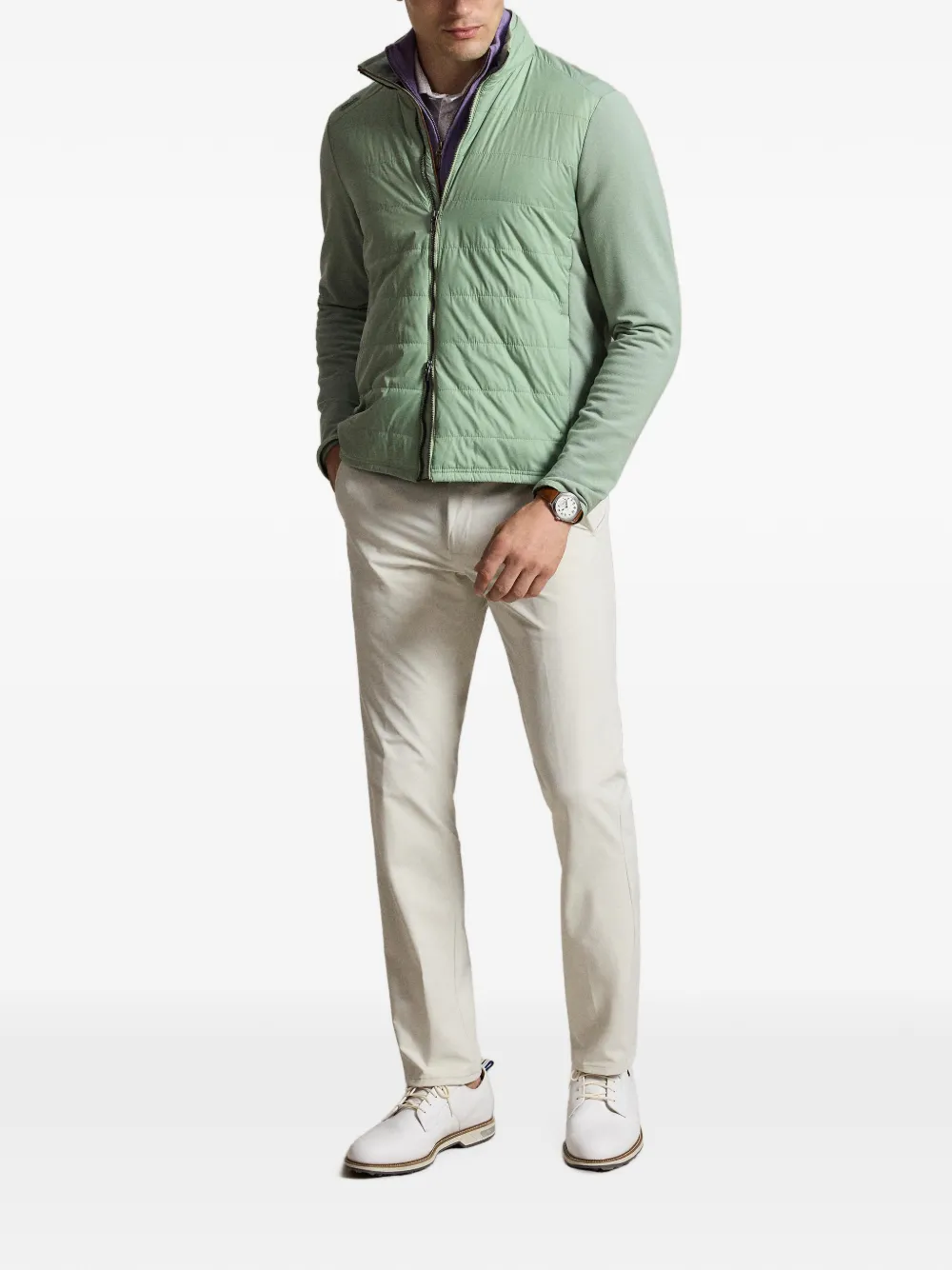 RLX Ralph Lauren Hybrid gewatteerd jack Groen