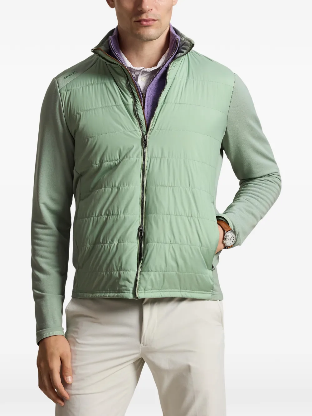 RLX Ralph Lauren Hybrid gewatteerd jack Groen