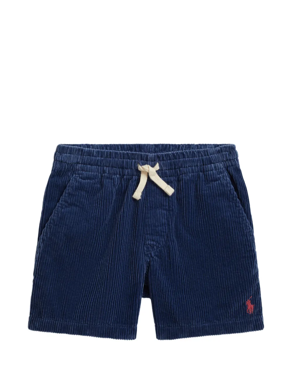 POLO RALPH LAUREN KIDS corduroy embroidered shorts - Blue