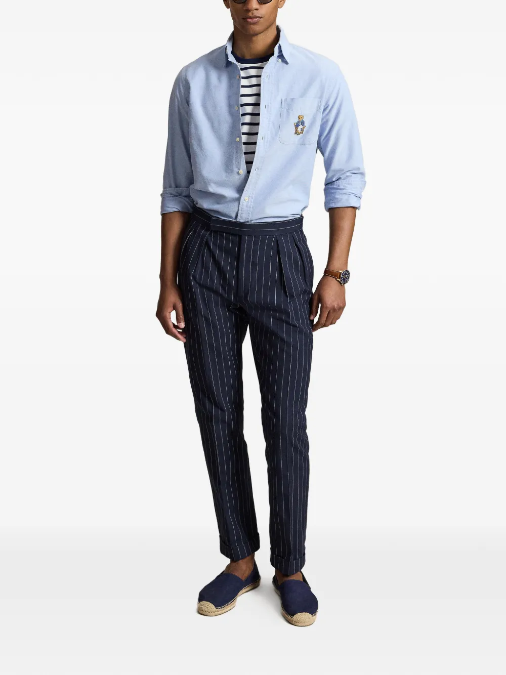Polo Ralph Lauren Overhemd met Oxford beerprint Blauw