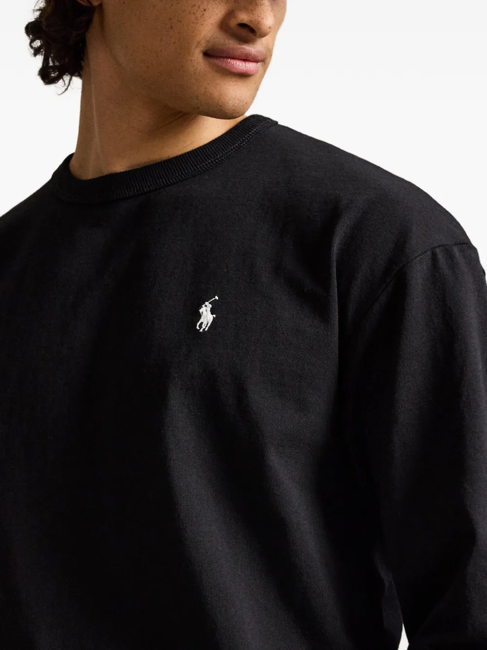 Polo Ralph Lauren Sweater met geborduurd logo Zwart