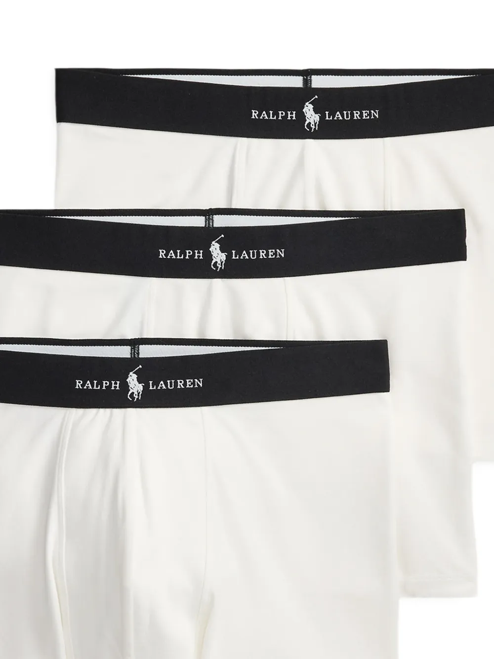 Polo Ralph Lauren Drie boxershorts met logoband Wit