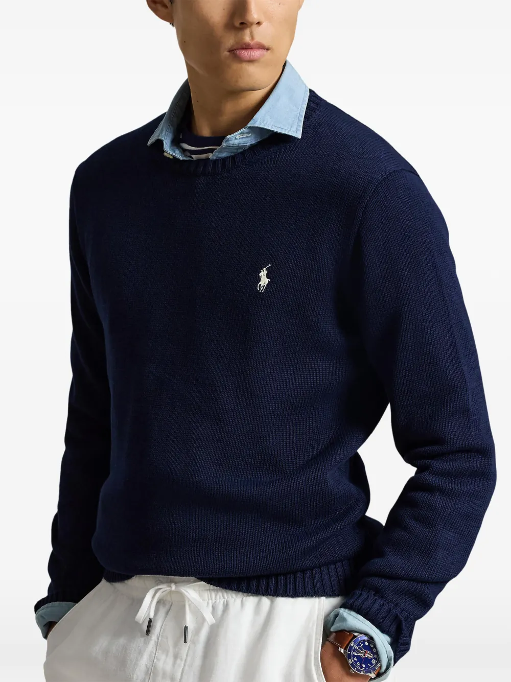 Polo Ralph Lauren Pony trui met borduurwerk Blauw