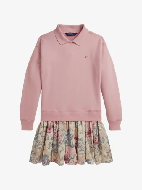 POLO RALPH LAUREN KIDS floral skirt collared dress