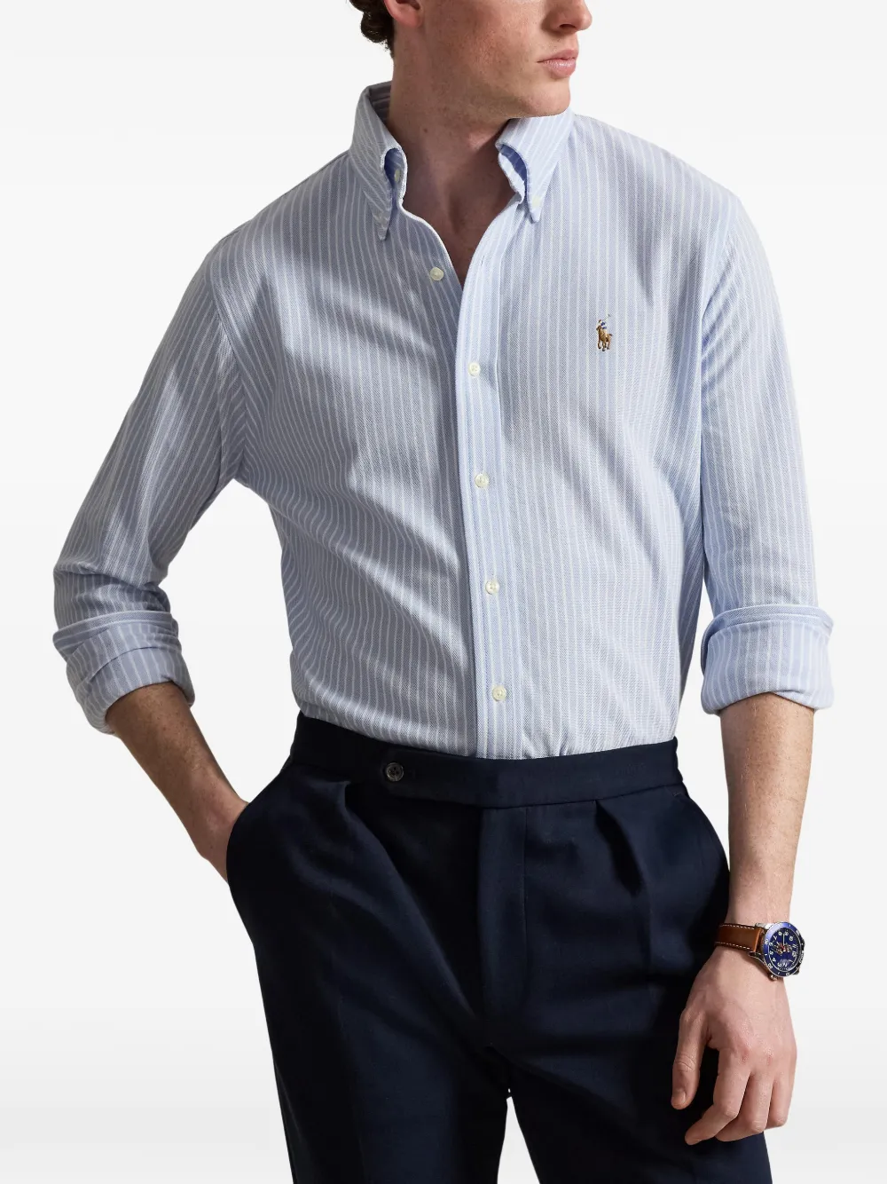 Polo Ralph Lauren Gestreept overhemd Blauw