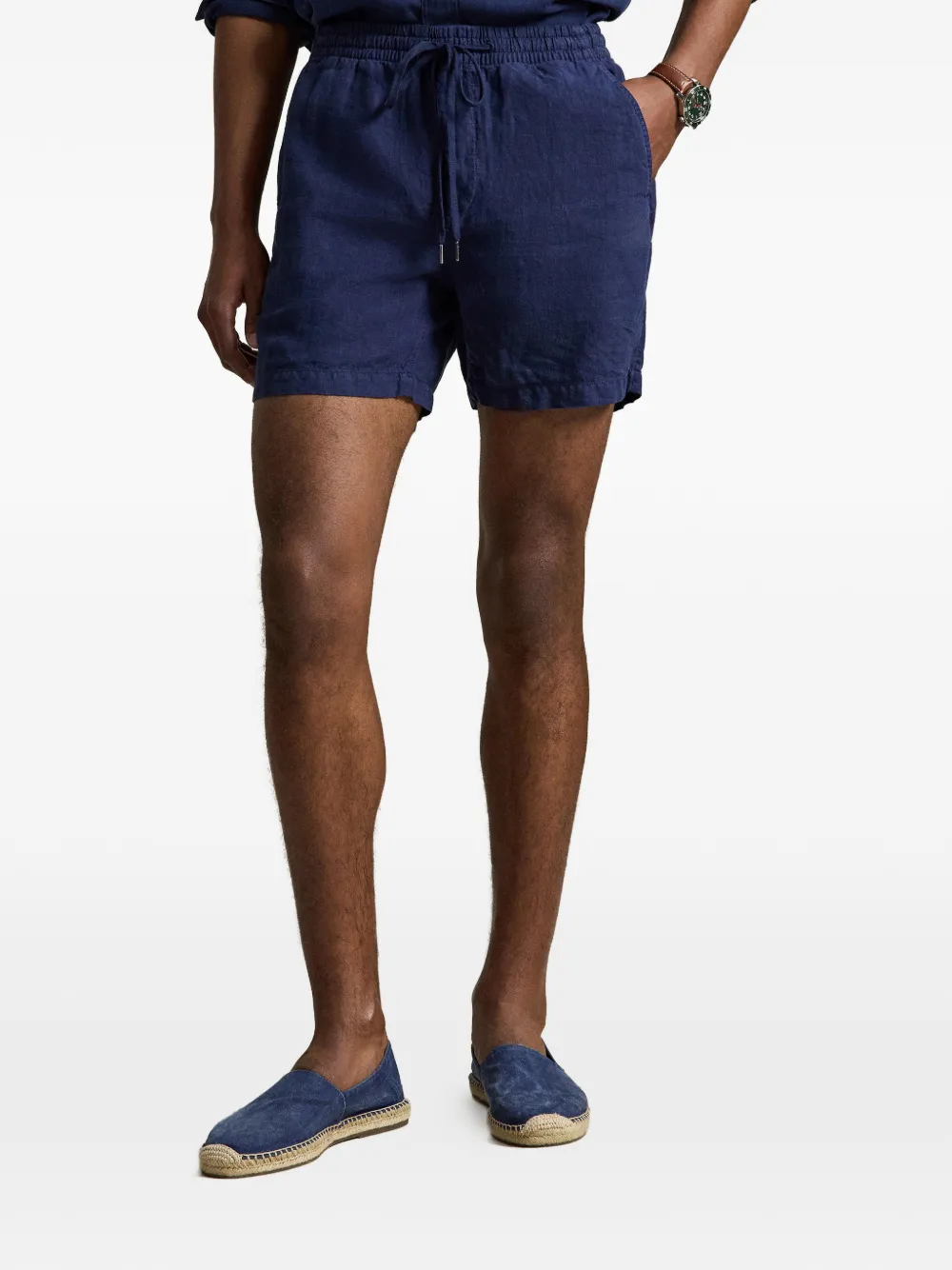 Polo Ralph Lauren Zwembroek met borduurwerk en trekkoord Blauw