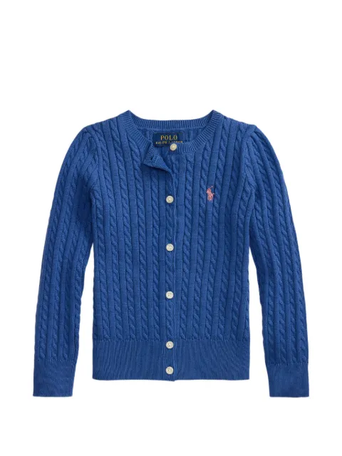 POLO RALPH LAUREN KIDS mini-cable cotton cardigan