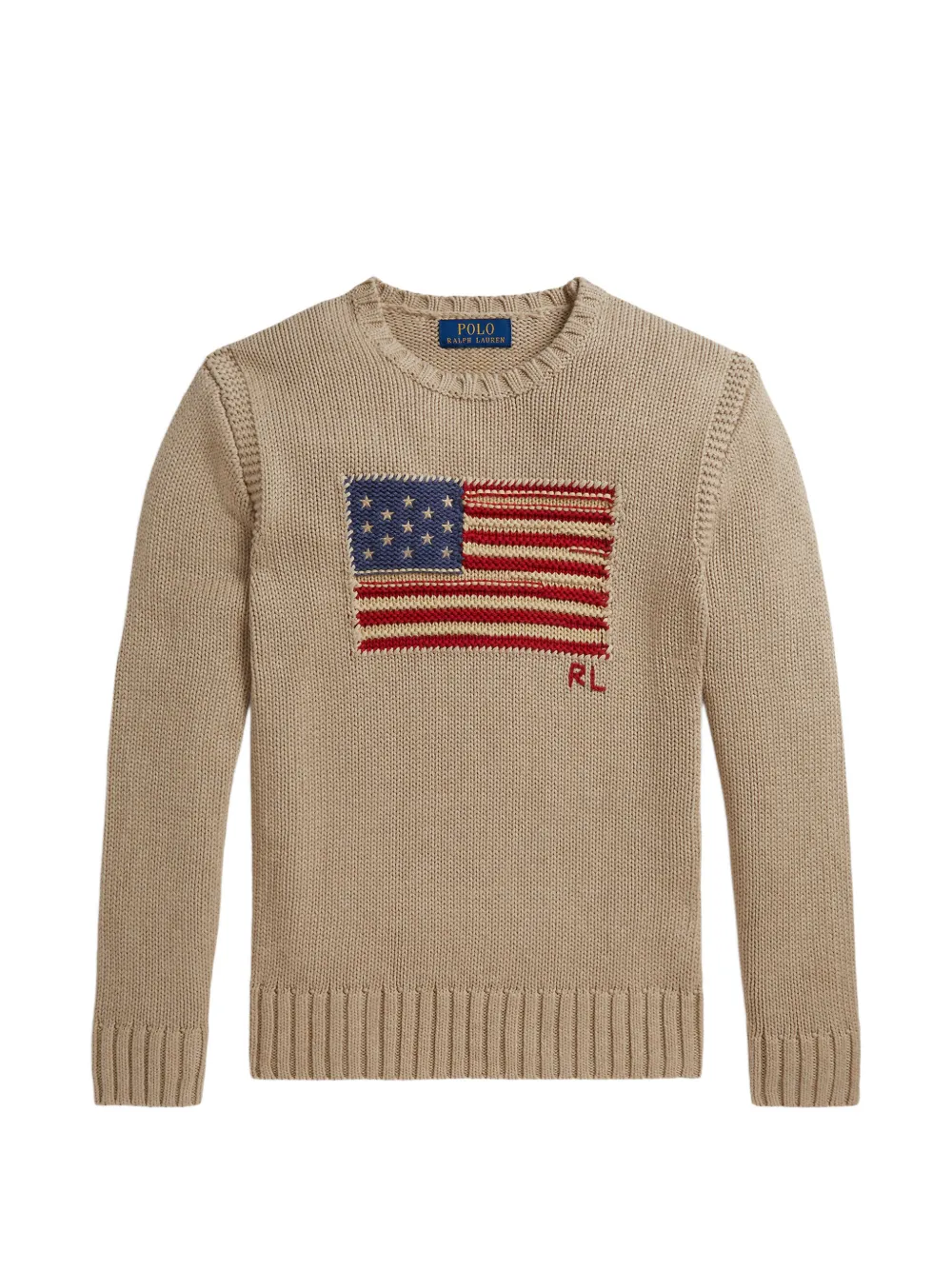 POLO RALPH LAUREN KIDS Maglione con bandiera - Toni neutri