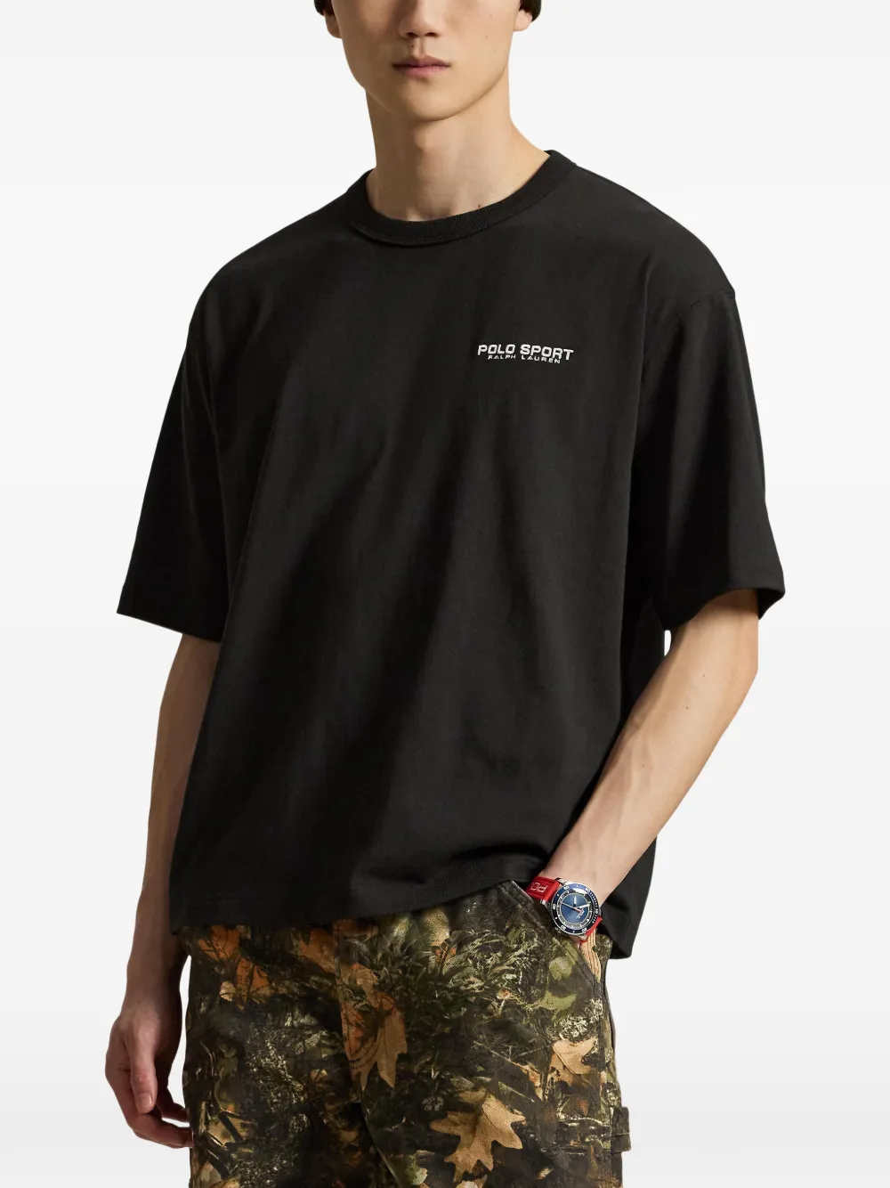 Polo Ralph Lauren T-shirt met logoprint Zwart