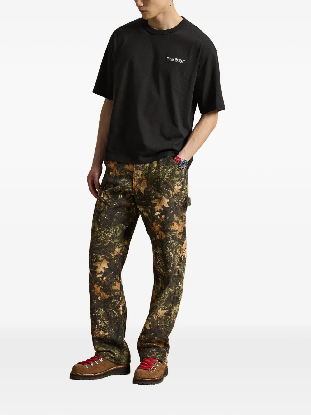 Polo Ralph Lauren T-shirt met logoprint Zwart