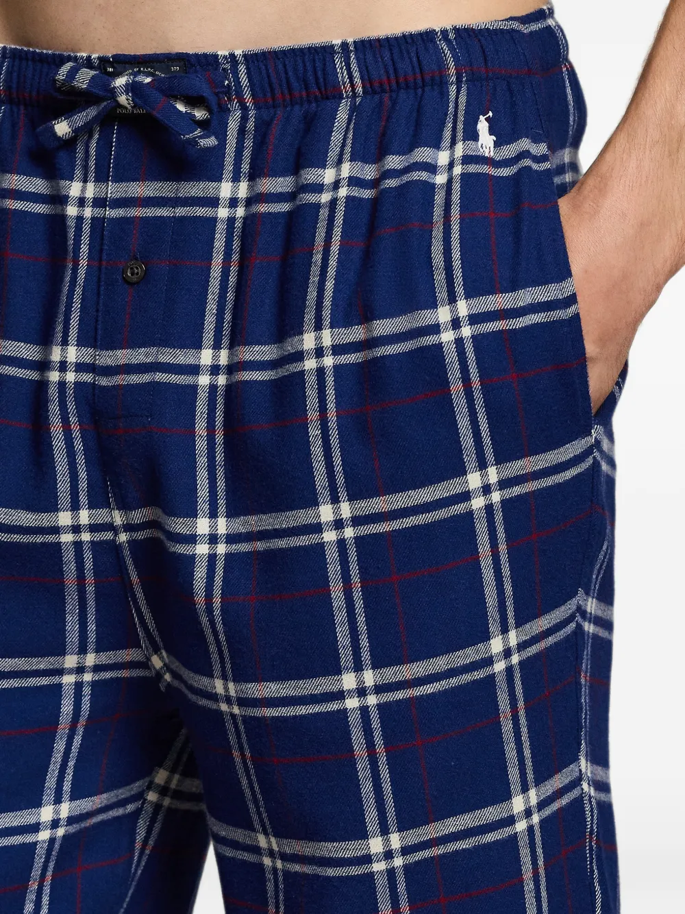Polo Ralph Lauren Geruite flanellen slaapset Blauw